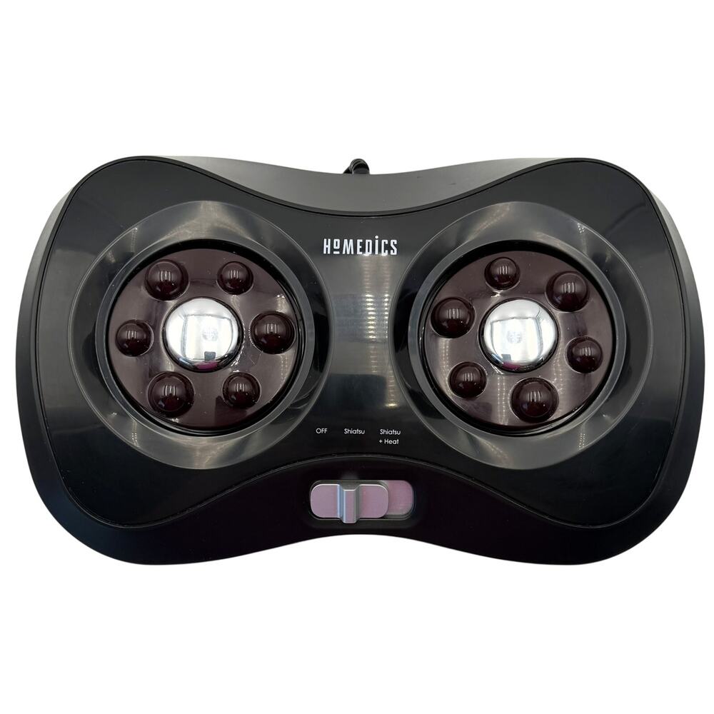 Homedics Shiatsu Foot Massager Model GMS-100H Deep Kneading Heat Relaxation